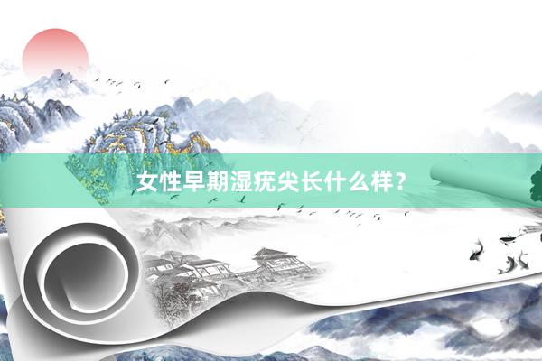 女性早期湿疣尖长什么样？